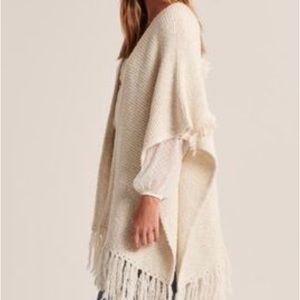 Abercrombie Ivory Shrug/Poncho